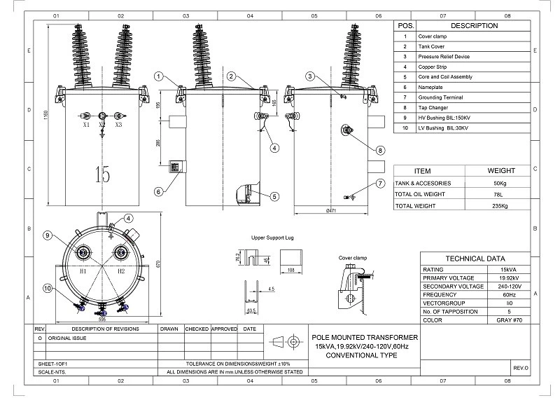Pole Mounted Transformer Design